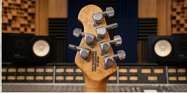 Music Man Luke IIのヘッド裏とUSA製表記